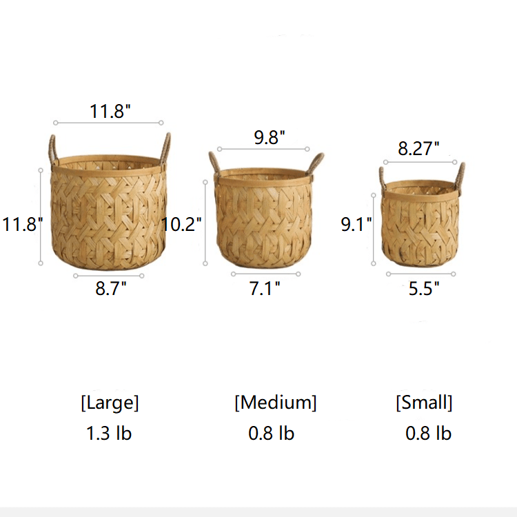 Bamboo Woven Storage Basket