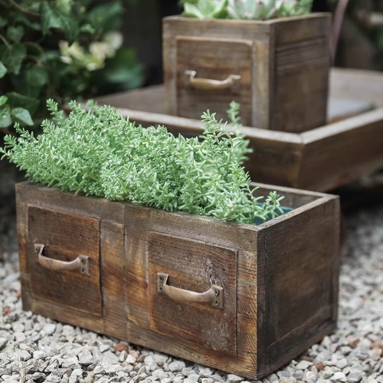 Farmhouse Wooden Box for Succulents or Flowers