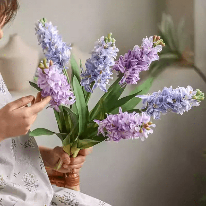 Spring Artificial Hyacinth Stem 16" Tall