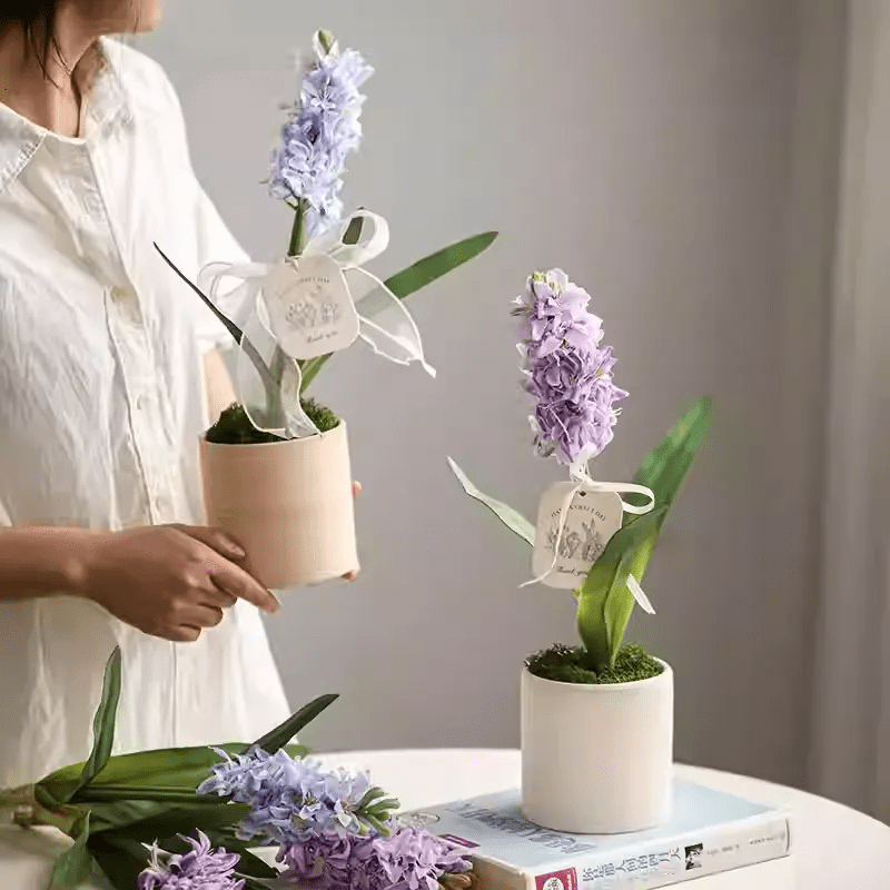 Spring Artificial Hyacinth Stem 16" Tall