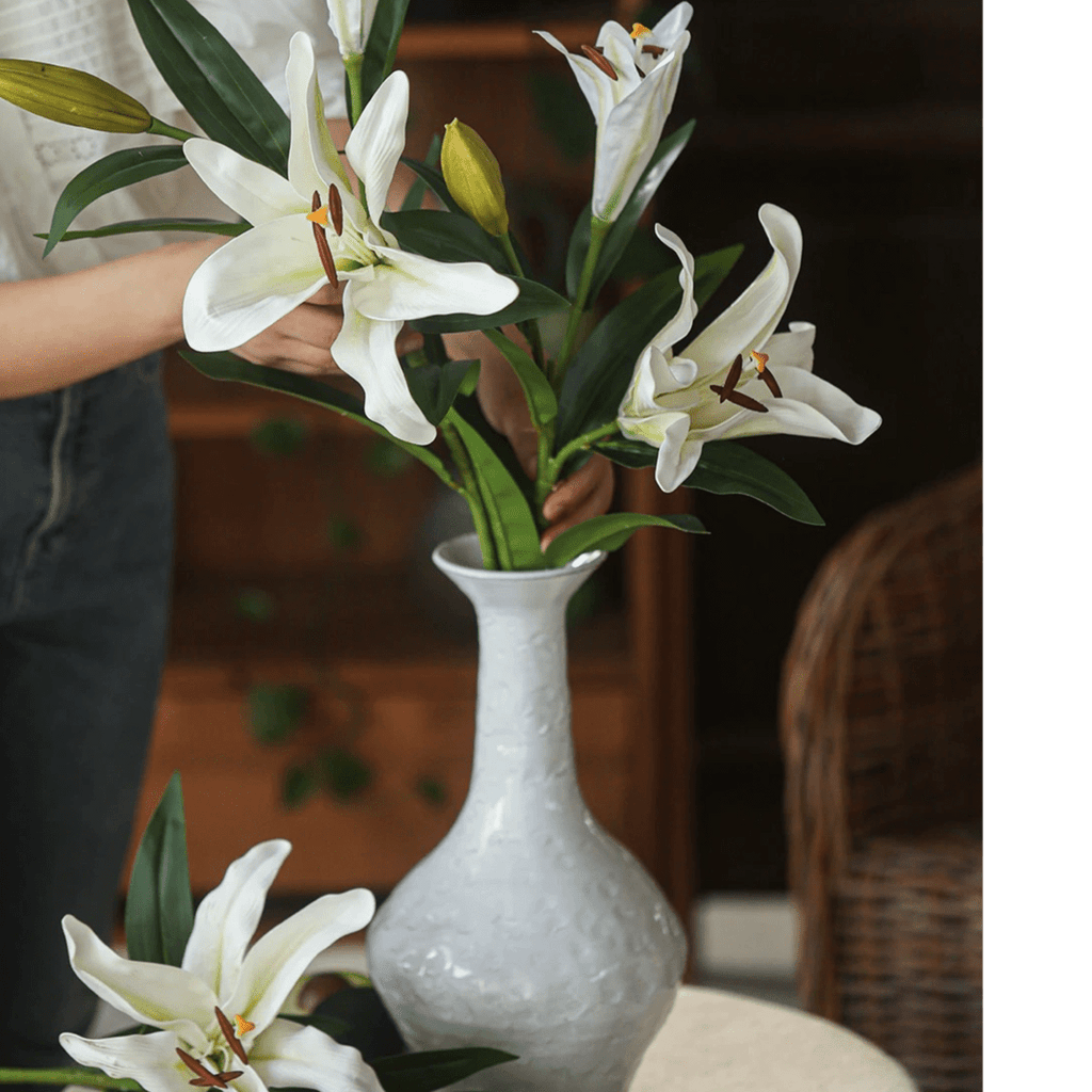 Artificial Real Touch Lily Stem 30" Tall
