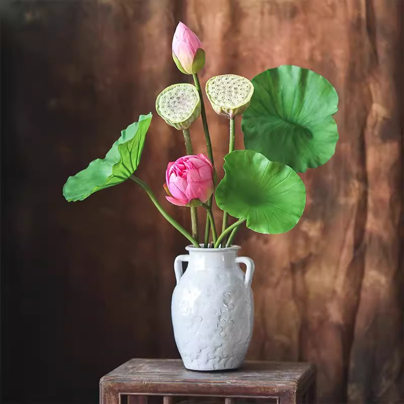 Artificial Lotus Flower and Seedpod