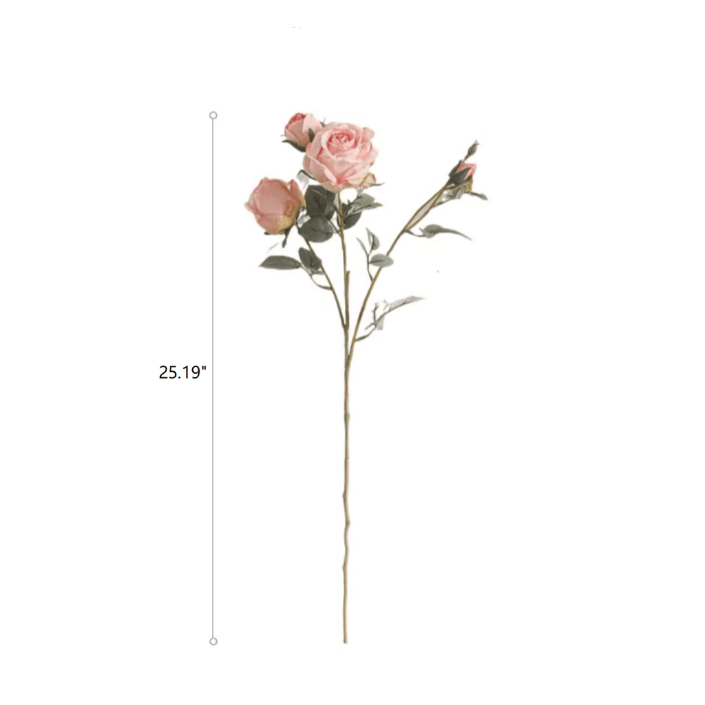 Miriya Large Rose Flower Stem 25.2" Tall