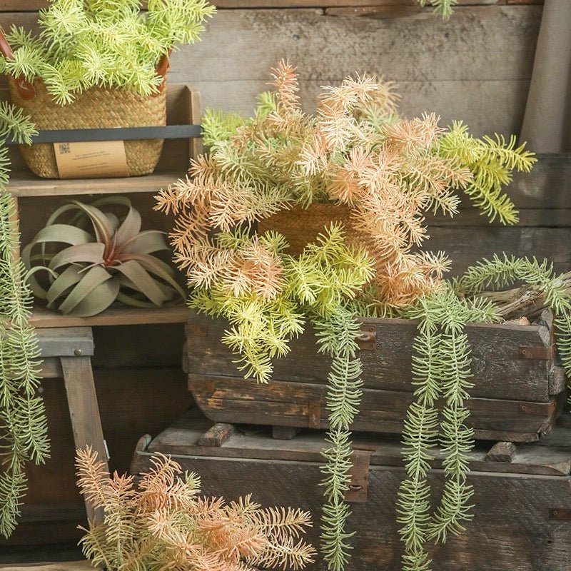 Faux Pine Leaf Stem 17.7" Tall