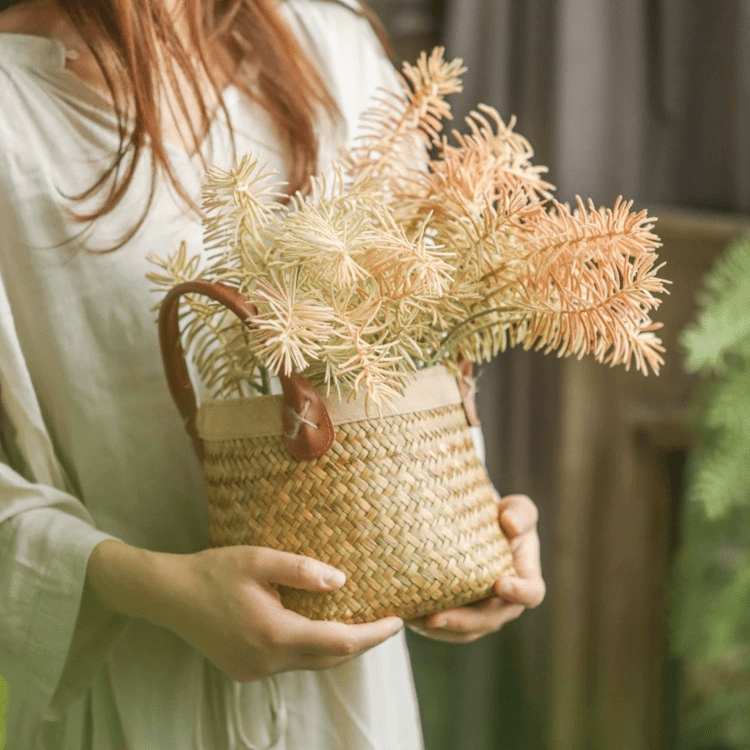 Faux Pine Leaf Stem 17.7" Tall