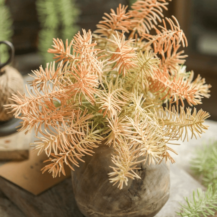Faux Pine Leaf Stem 17.7" Tall