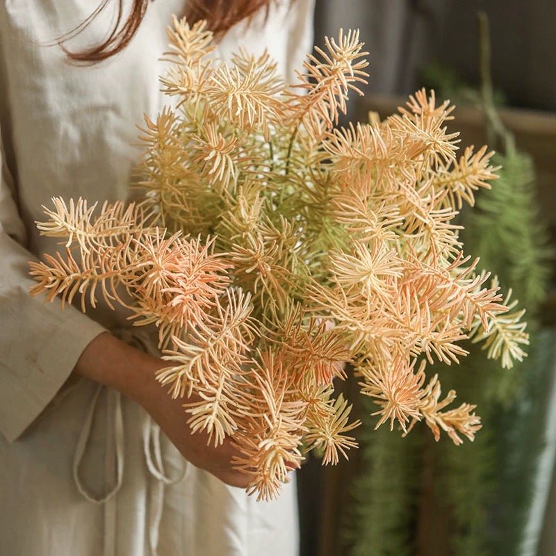 Faux Pine Leaf Stem 17.7" Tall