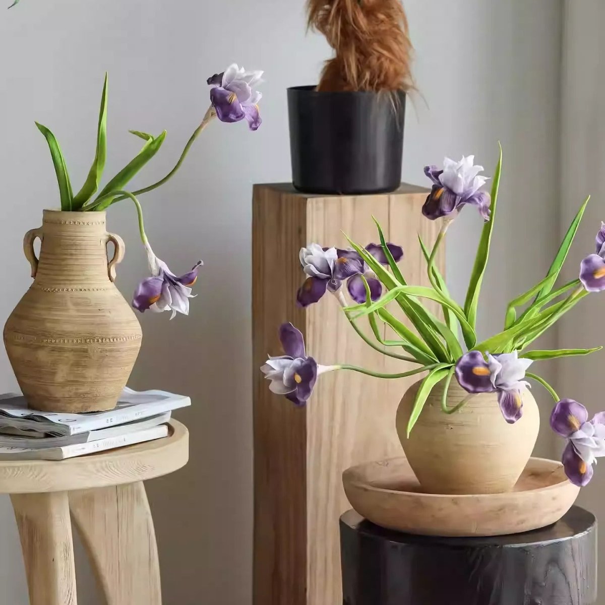 Purple Iris Stem 22" Tall