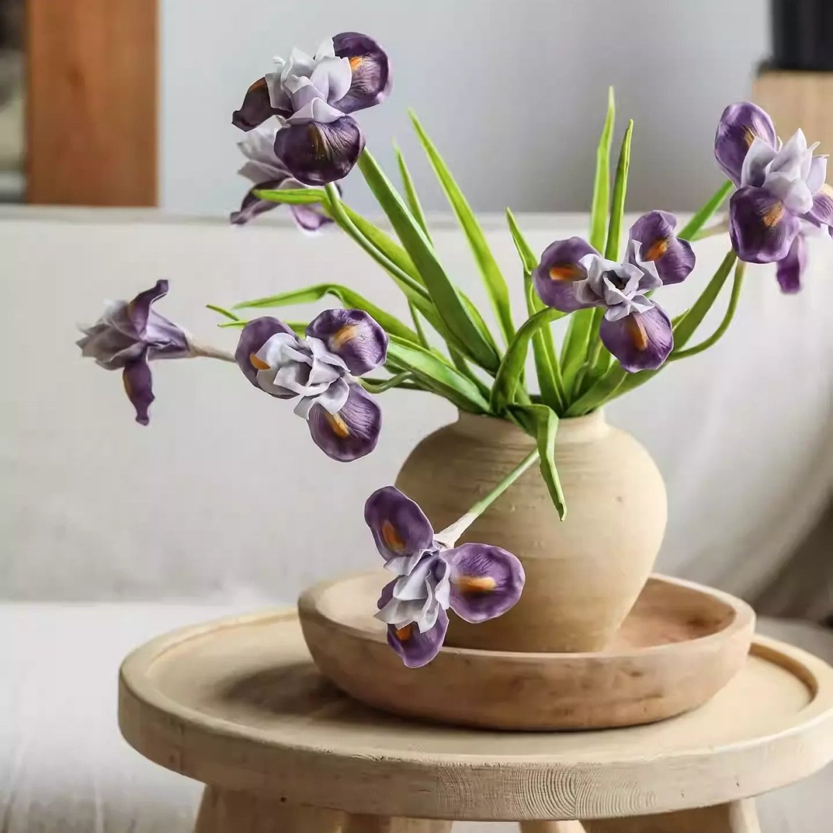 Purple Iris Stem 22" Tall