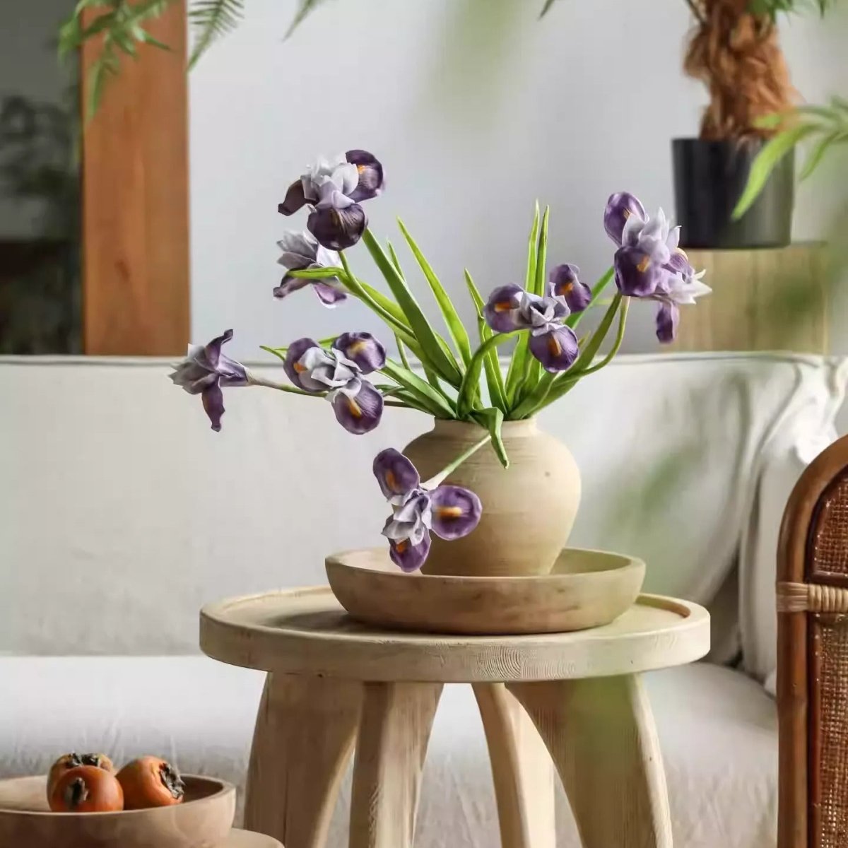 Purple Iris Stem 22" Tall