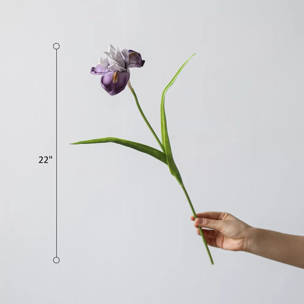 Purple Iris Stem 22" Tall