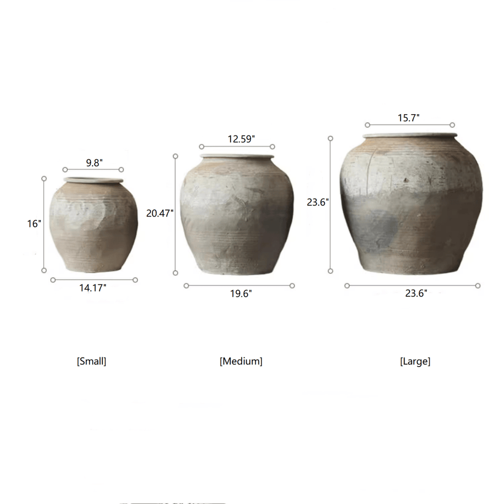 Round Earthenware Pot