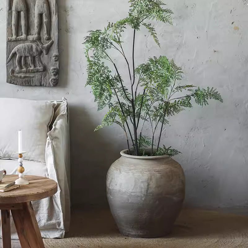 Round Earthenware Pot