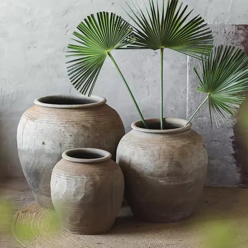 Round Earthenware Pot
