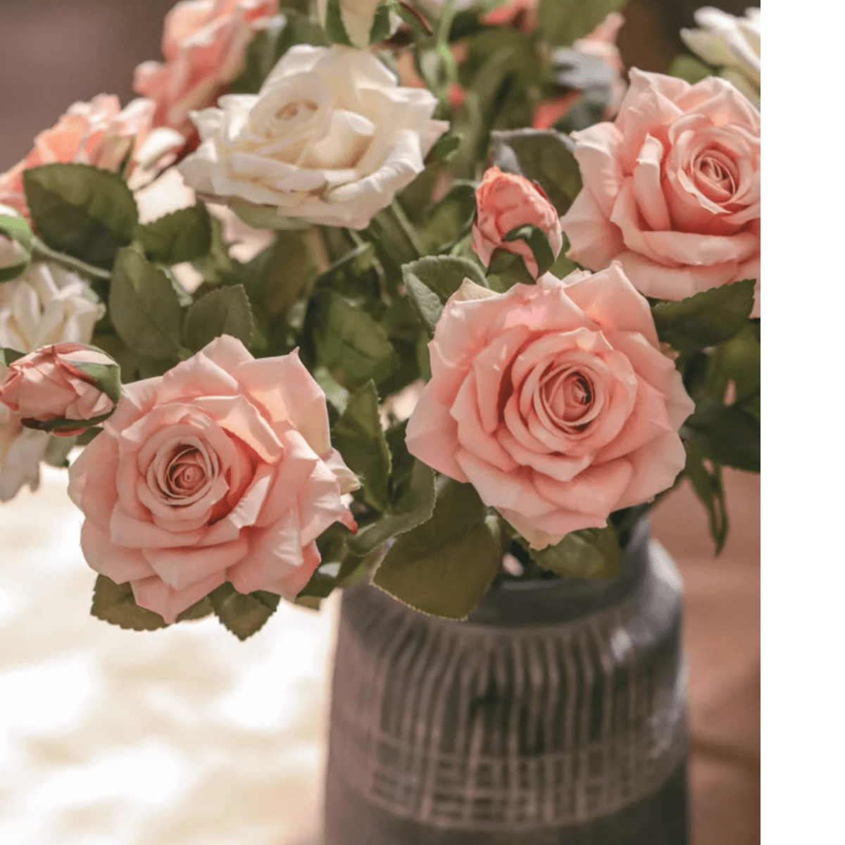 Rolled Edge American Rose Stem 18" Tall