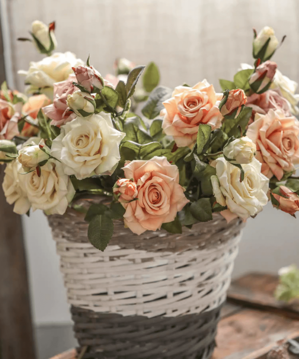 Rolled Edge American Rose Stem 18" Tall