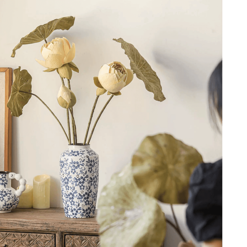 Artificial Rustic Lotus Stem