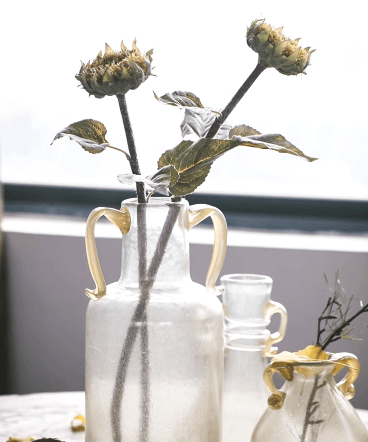 Artificial Small Head Sunflower Stem 23.6" Tall