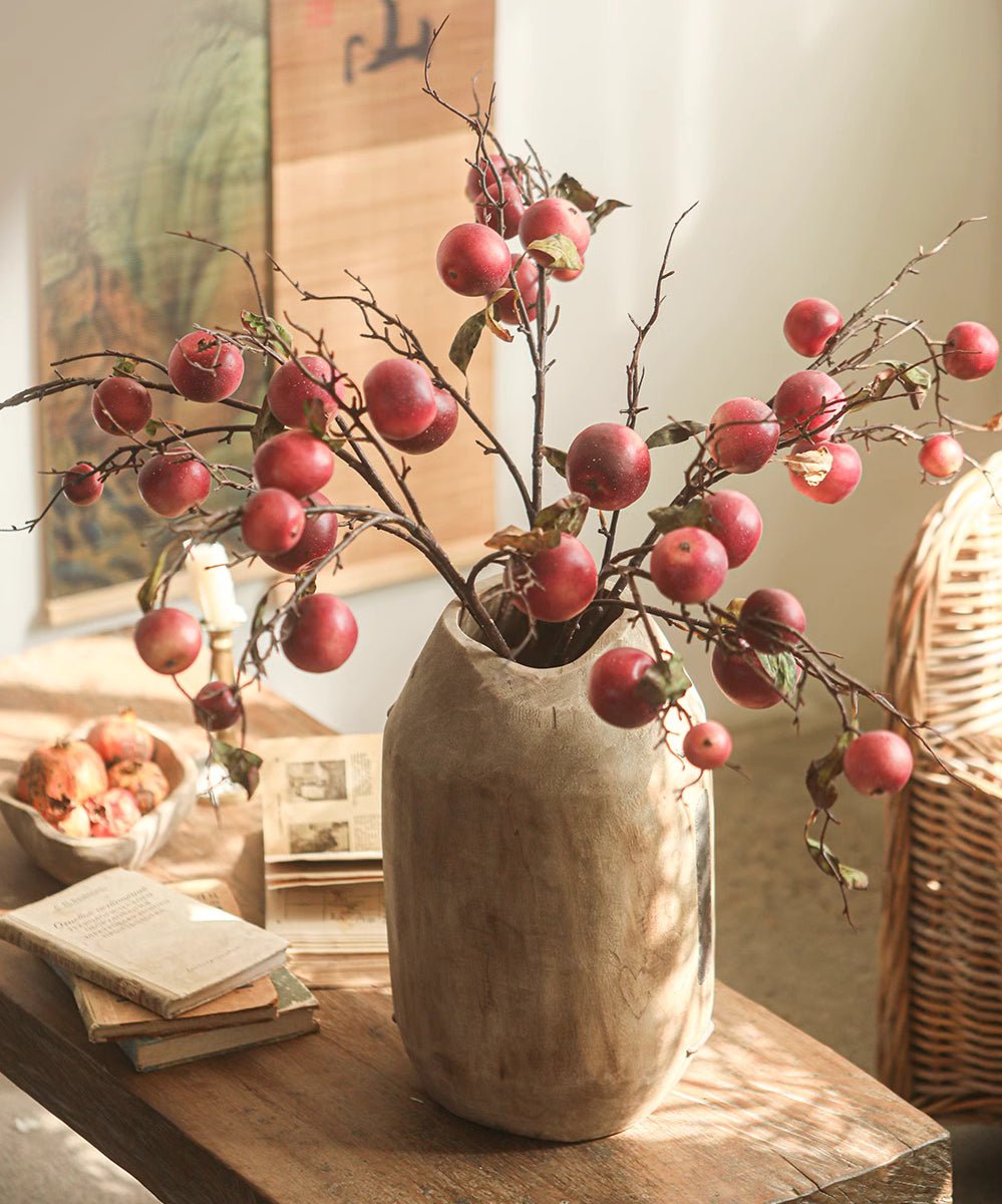 Homestead Solid Wood Décor Vase