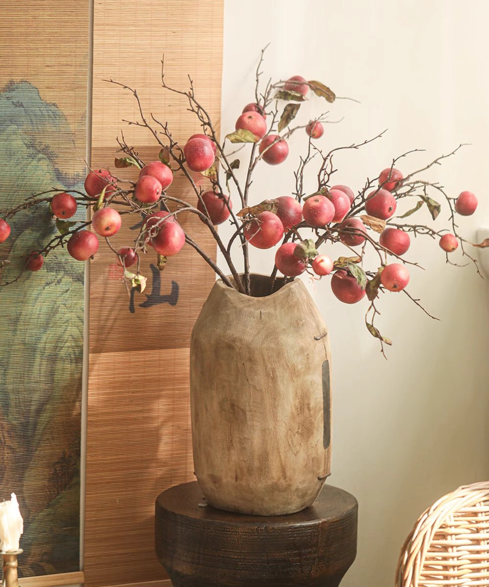Homestead Solid Wood Décor Vase