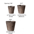 Spliced Solid Wood Planter Round