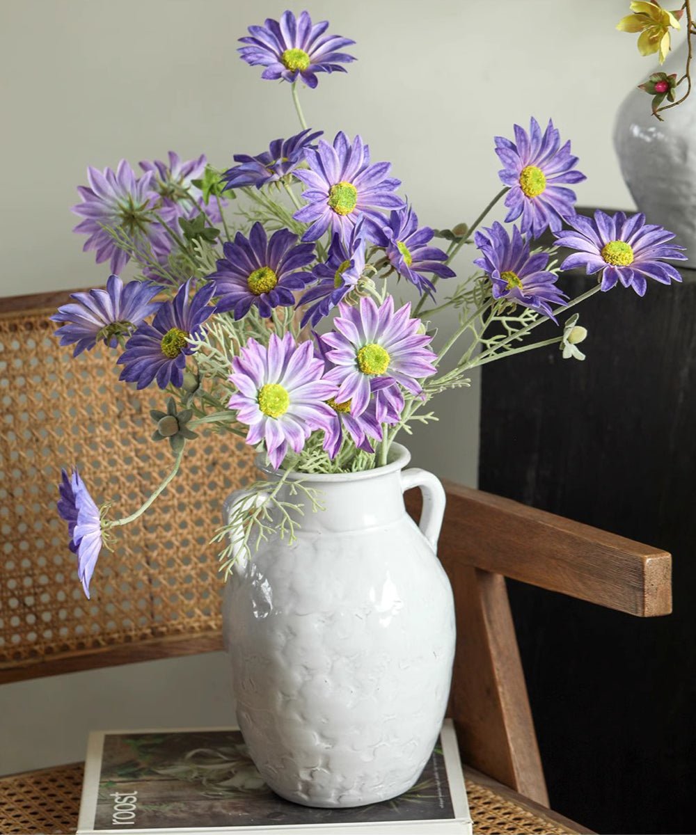 Summer Chrysanthemum Flower Stem in Purple 23.6" Tall