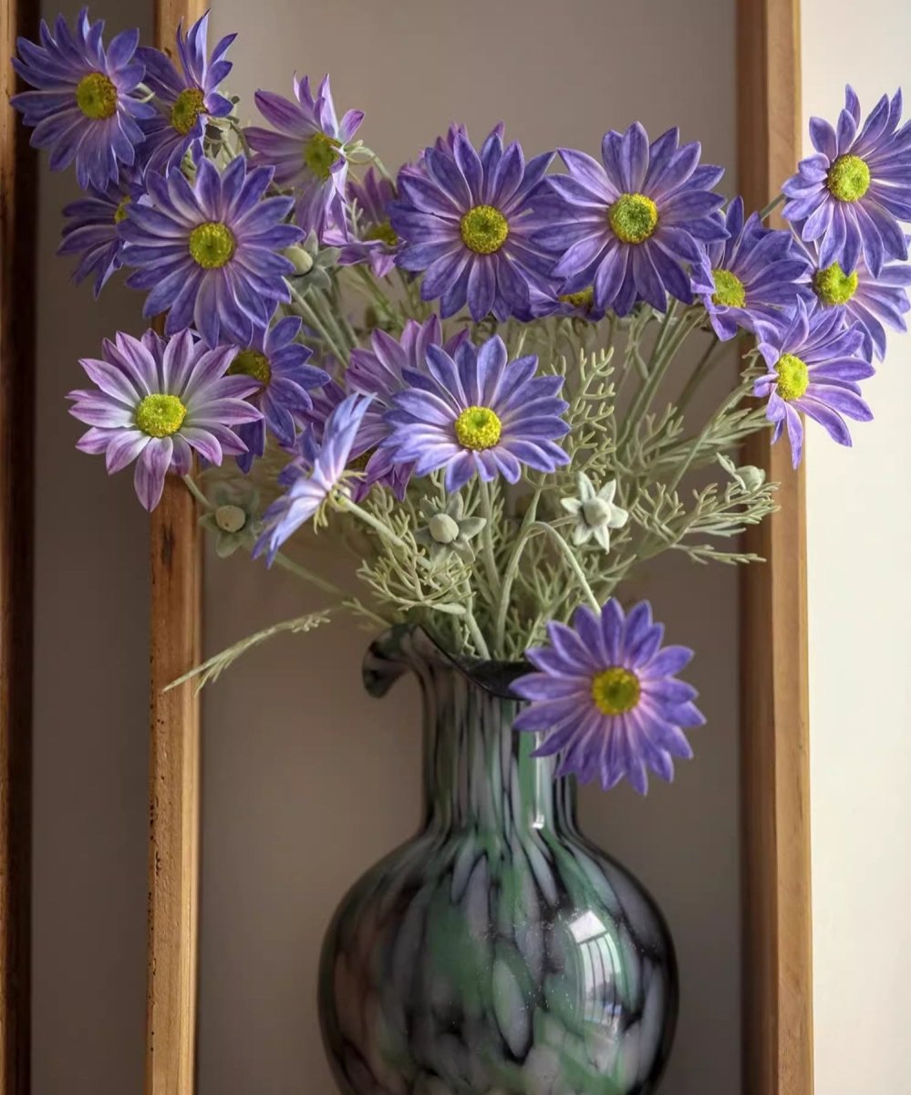 Summer Chrysanthemum Flower Stem in Purple 23.6" Tall