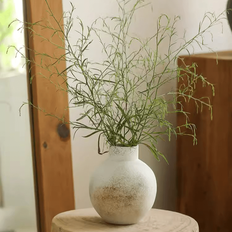 Watertight Coarse Round-Body Ceramic Vase
