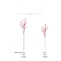 Faux Red Winterberry Stem