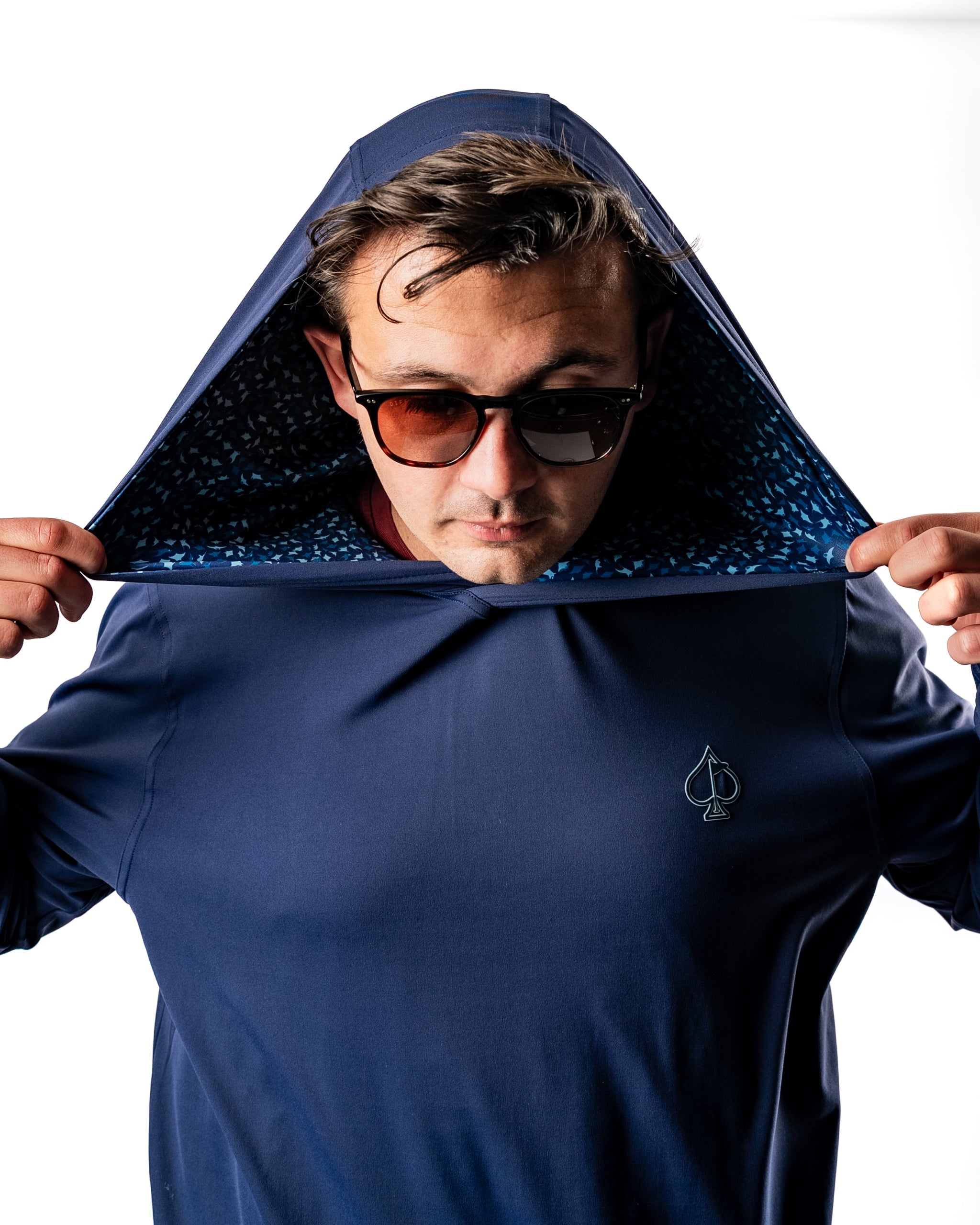 Performance Golf Hoodie - Manta Ray
