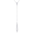 Avera Chrisette 0.4ct Cubic Zirconia Classic Drop Lariat Necklace