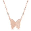 Avera Breanne Stainless Steel Butterfly Necklace