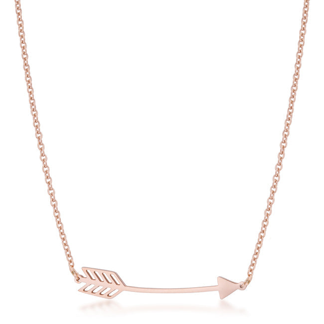 Avera Arianna Stainless Steel Arrow Necklace