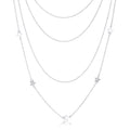 Multi-Chain Star Necklace with CZ