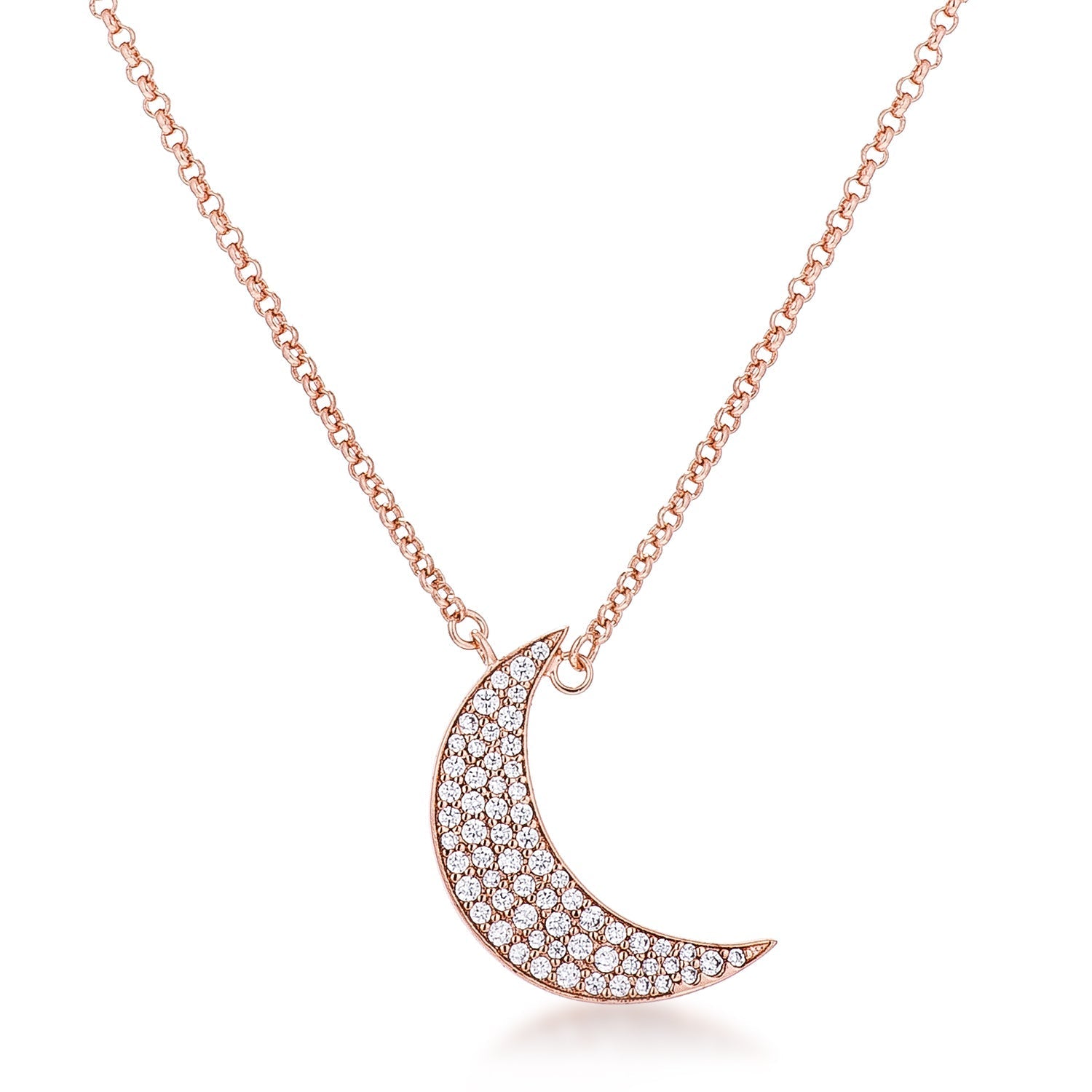 Avera To The Moon And Back Pendant Necklace In Gold Tone