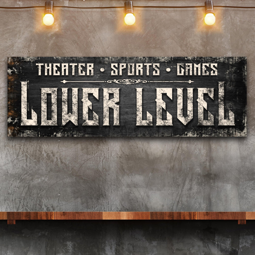Lower Level Sign