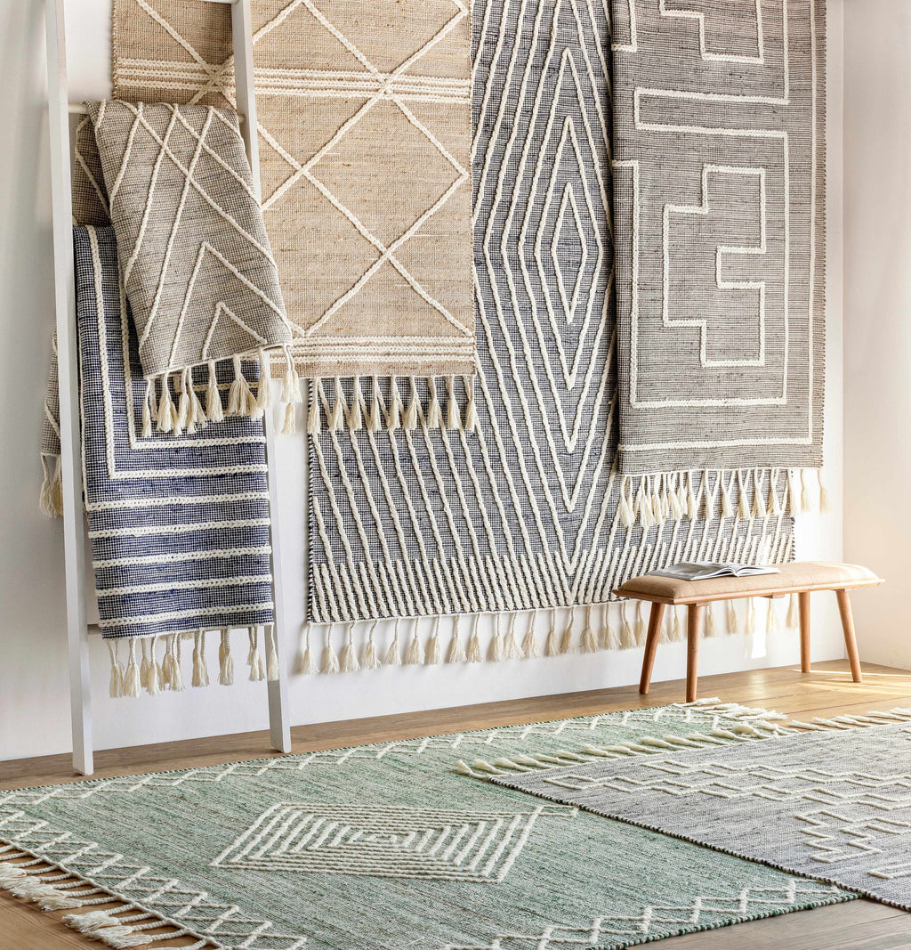 Azra Tasseled Jute&Wool Rug - Clearance