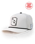 Ace/King White - Perforated Rope Hat