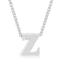Avera Finish Initial Z Pendant in Polished Sterling Silver