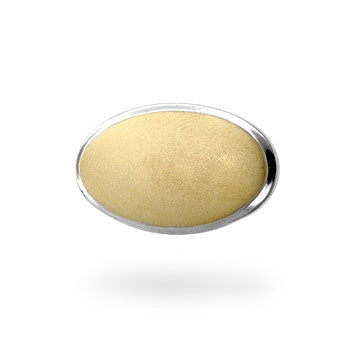Avera Oval Eye Pendant Necklace in Beige