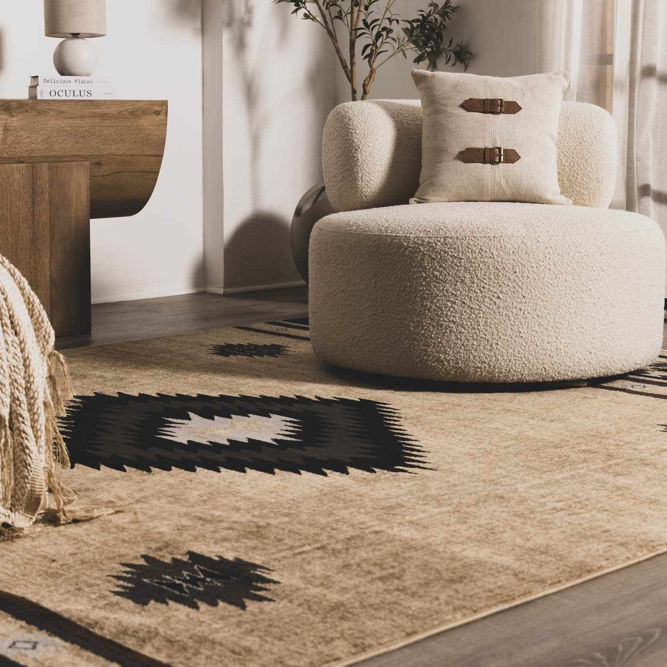 Buckhaven Brown Aztec Carpet