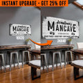 Upgrade Your 20x10 Inches 'Good Times Man Cave Sign' (Style 2) Canvas To 24x48 Inches (Free Shipping)