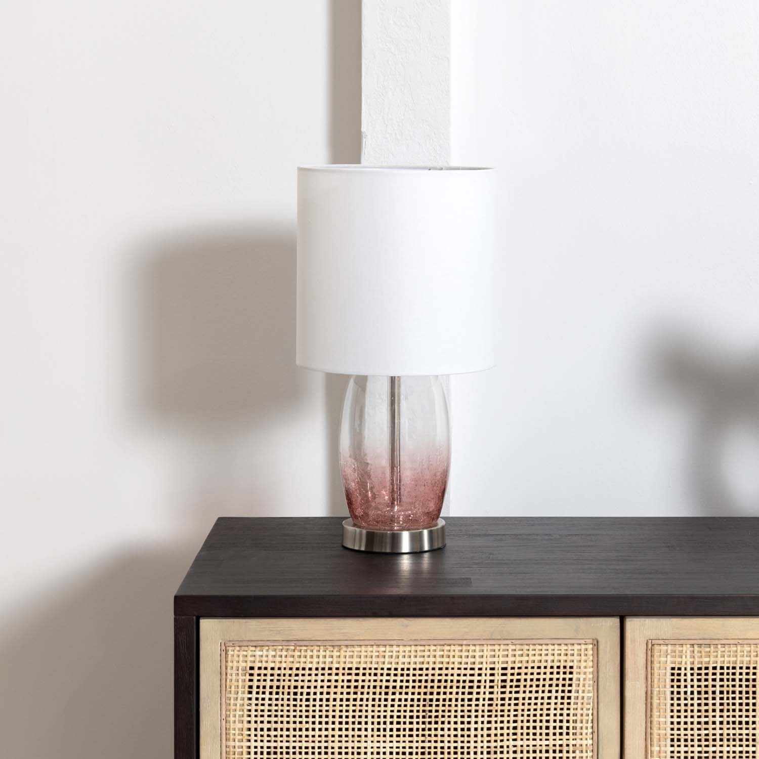 Pertek White Glass Table Lamp - Clearance