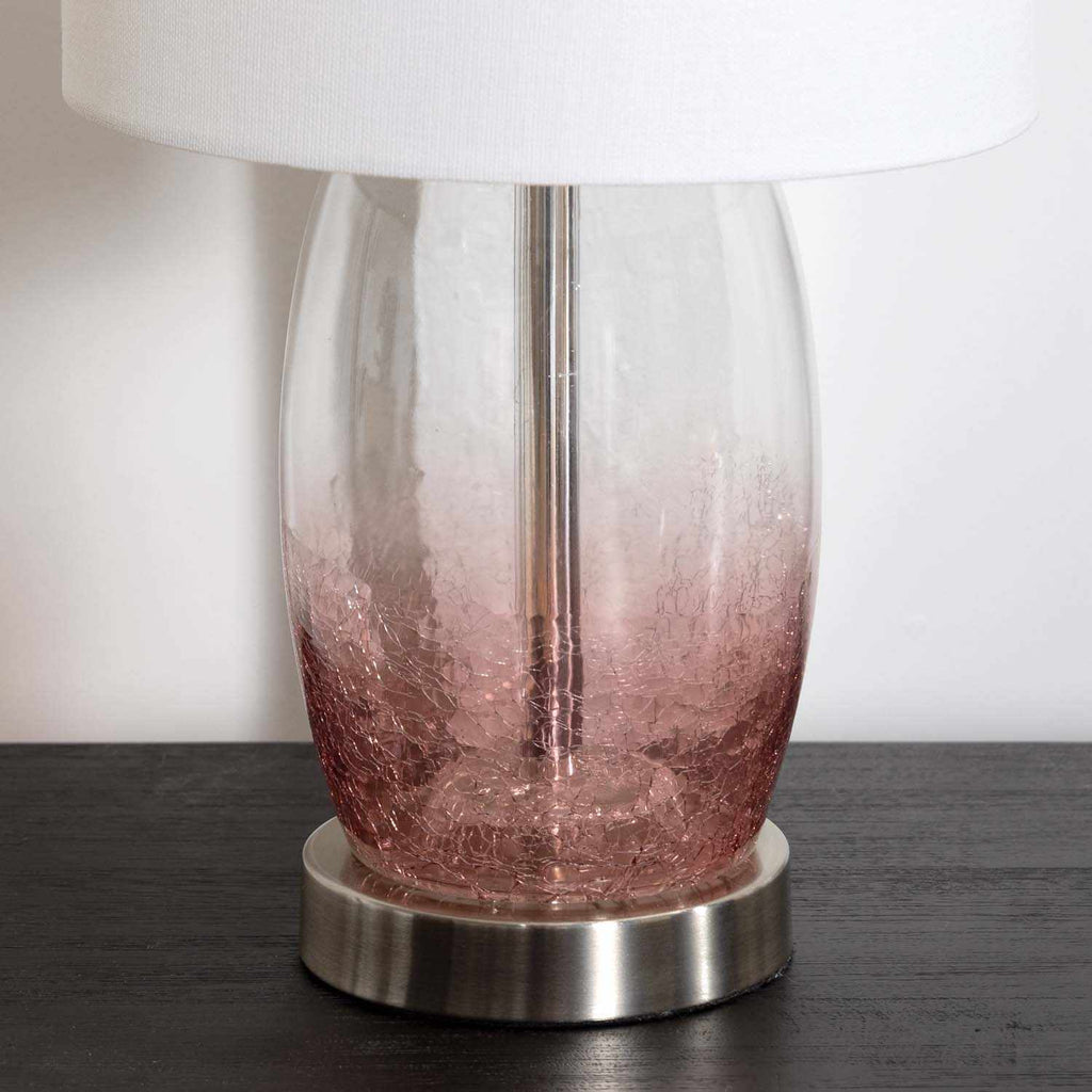 Pertek White Glass Table Lamp - Clearance