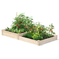 4 ft x 8 ft Pine Wood 2 Tier Raised Garden Bed - Made in USA