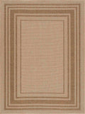 Isoko Bordered Faux Jute Outdoor Rug