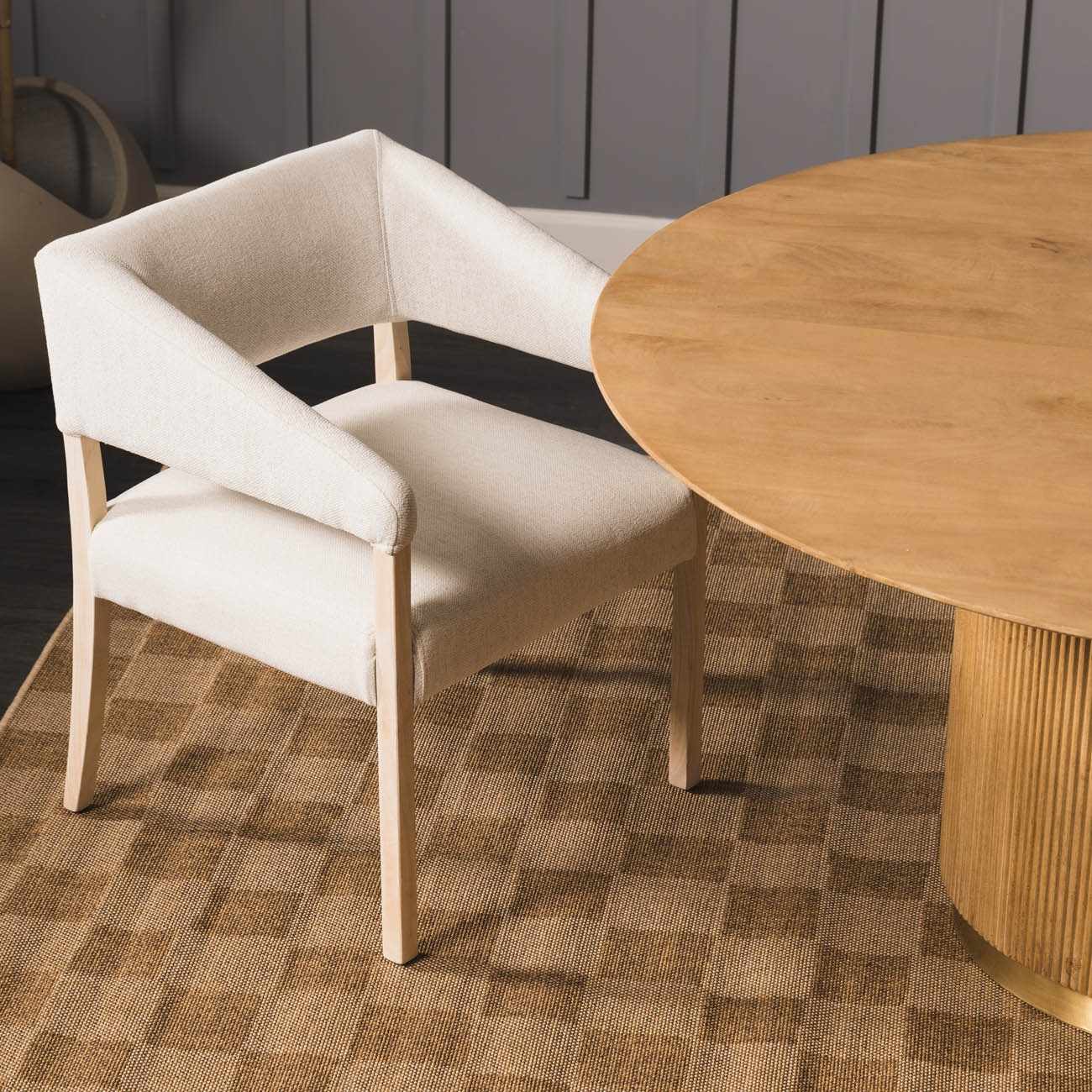 Kuval Checkered Brown Outdoor Rug