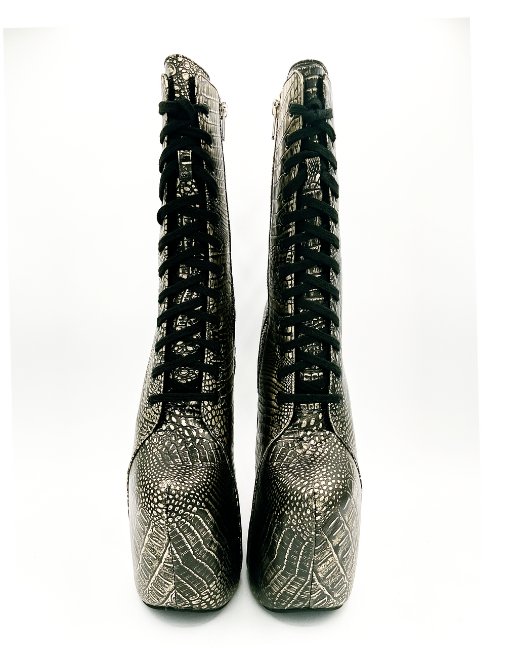 Prehistoric Gold Platform Boot