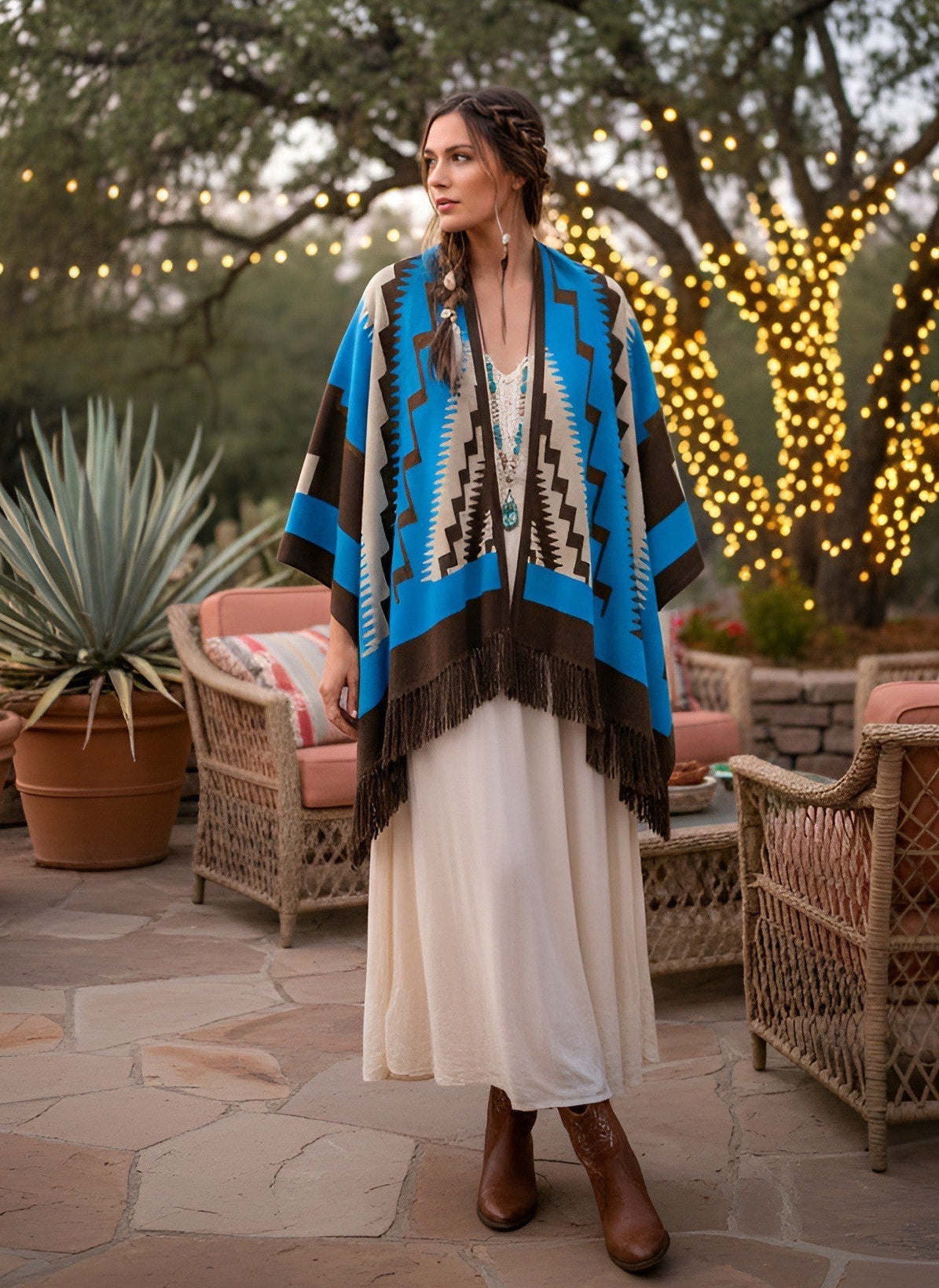 Peruvian Wrap - Blue