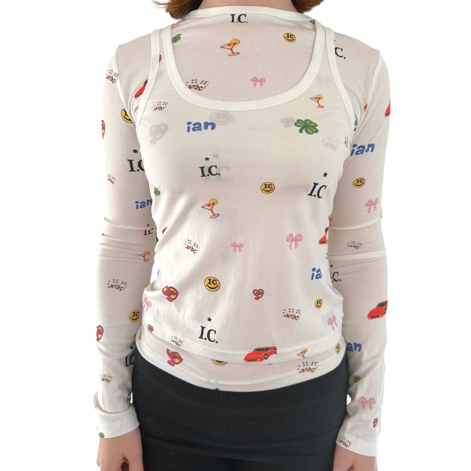 ic monogram shirt set
